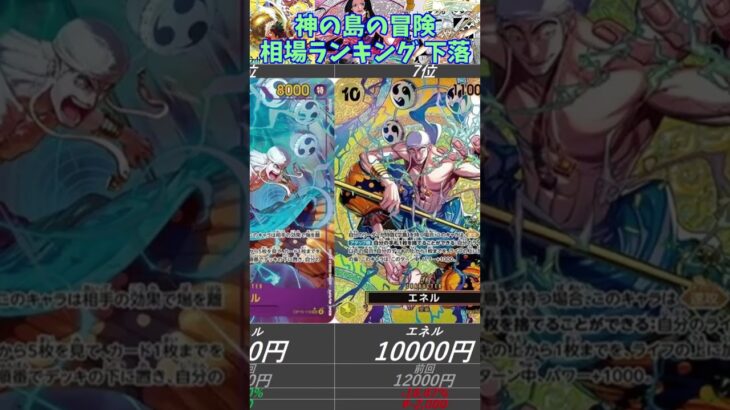 【ワンピ下落】高額カードは下落！？ 神の島の冒険 相場ランキング 3月