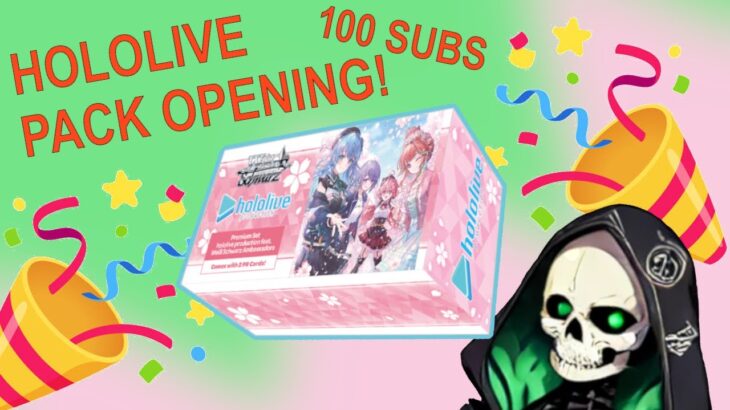 Celebration 100 Subs – Weiss Schwarz Hololive Ambassadors Opening