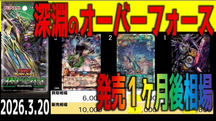 (KP24)【発売1ヶ月後 TOP30】深淵のオーバーフォース【2026.3.20】遊戯王 ラッシュ デュエル RUSH DUEL 新弾 相場