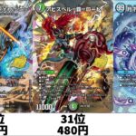 【デュエマ】超最新『ドキドキつよいデッキ 25の王道』高額カードランキング！！4月4日調べ