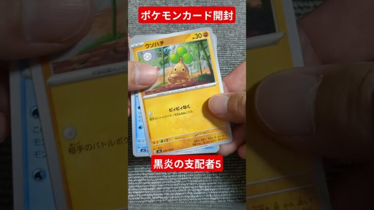 ポケモンカード開封動画　黒炎の支配者5