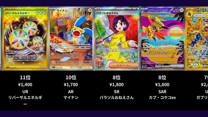 【ポケカ】レイジングサーフの高額ランキングTOP22【ポケモンカード】【2026-04-13】