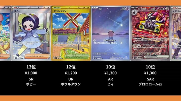 【ポケカ】黒炎の支配者の高額ランキングTOP22【ポケモンカード】【2026-04-14】
