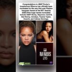 🏆Rihanna just got nominated for the first-ever Fashion Vanguard Award at BET Awards 2026.#shorts