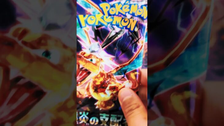黒炎の支配者！#ポケモンカード #黒炎の支配者 #shorts