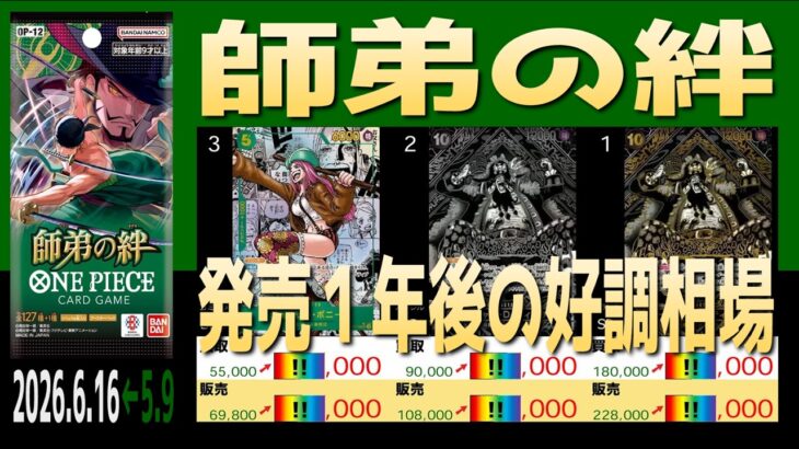 全編 (OP12)【発売1年後 価格相場TOP30】師弟の絆【2026.6.16←5.9】決戦の刻 ワンピカ ワンピース カード 新弾 相場