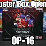 Opening an OP-16 (The Time of Battle) One Piece Booster Box!