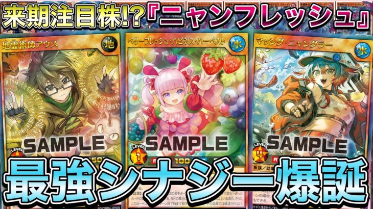 【衝撃】新制限前の『ベリーフレッシュ』さん、直前で出来たニャングラーとアウスを合わせた『霊術ニャンフレッシュ』が結構ヤバそうな件！！！！
