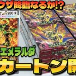 【ポケカ】超話題の新弾「ストームエメラルダ」を「メガレックウザ/SAR」狙いで１カートン開封した結果ｯｯ・・！！！！！！！！！！！！！！
