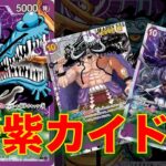 【ワンピースカード】紫カイドウvs 黒ヤマト！17弾新リーダーの紫カイドウと黒ヤマトで親子対決してみた！