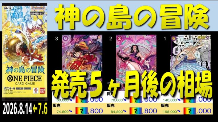 全編 (OP15)【発売5ヶ月後 価格相場TOP30】神の島の冒険【2026.8.14←7.6】世界最強の戦士 ワンピカ ワンピース カード 新弾