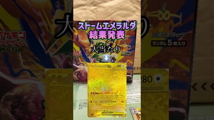 【ポケカ新弾】ストームエメラルダ結果発表！！！！ #ポケモンカード #ポケモン #ポケカ