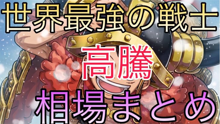 【ワンピ】人気カードは高額のまま！？世界最強の戦士 相場ランキング 9月 前回と現在価格の比較！
