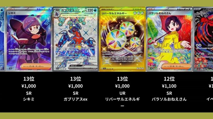 【ポケカ】レイジングサーフの高額ランキングTOP22【ポケモンカード】【2026-09-02】